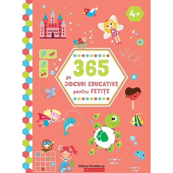 365 de jocuri educative pentru fetite (4 ani +)  - Ballon Media - Delumani - Magazin Romanesc 