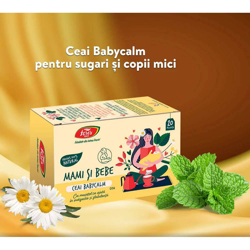 Ceai Babycalm, D56, 20 plicuri, Fares - Delumani - Magazin Romanesc 